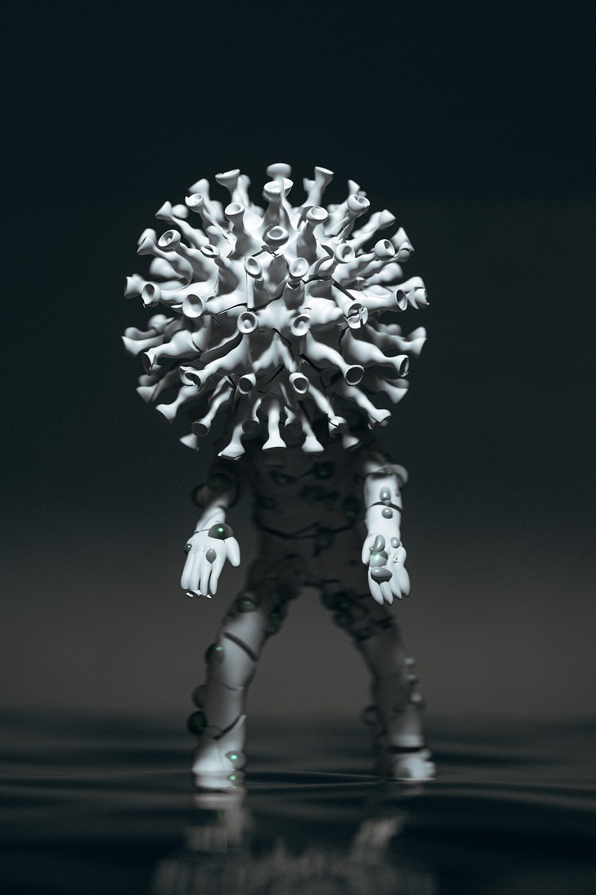 A walking virus monster